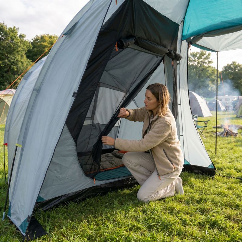 KADVA Kavio 6 plus szürke kempingsátor 22