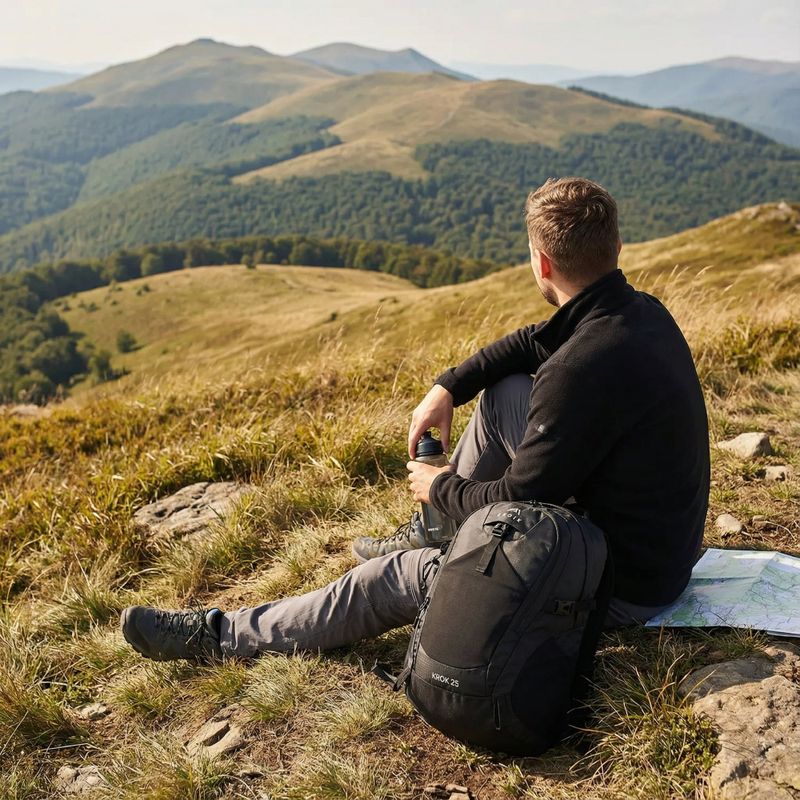 KADVA Krok 25 l városi hátizsák fekete 10