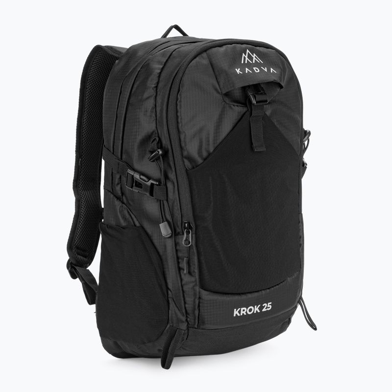 KADVA túrahátizsák laptop zsebbel Krok 25 l fekete