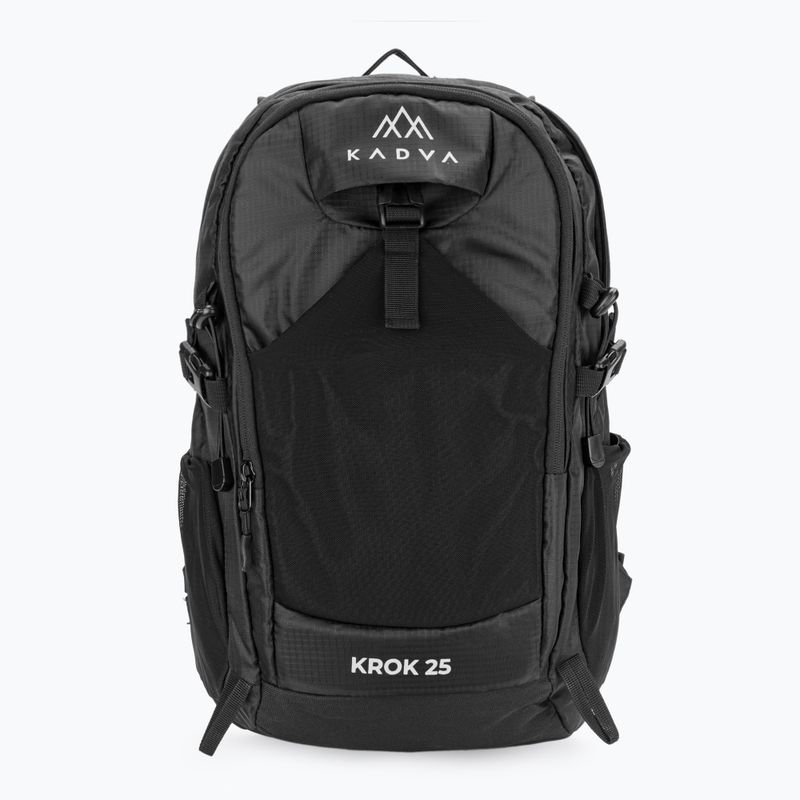 KADVA túrahátizsák laptop zsebbel Krok 25 l fekete 2