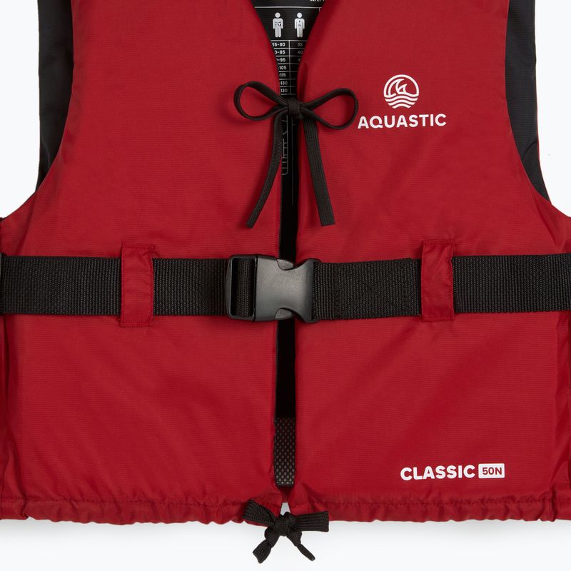 AQUASTIC Classic 50N piros ereszkedési mellény 3