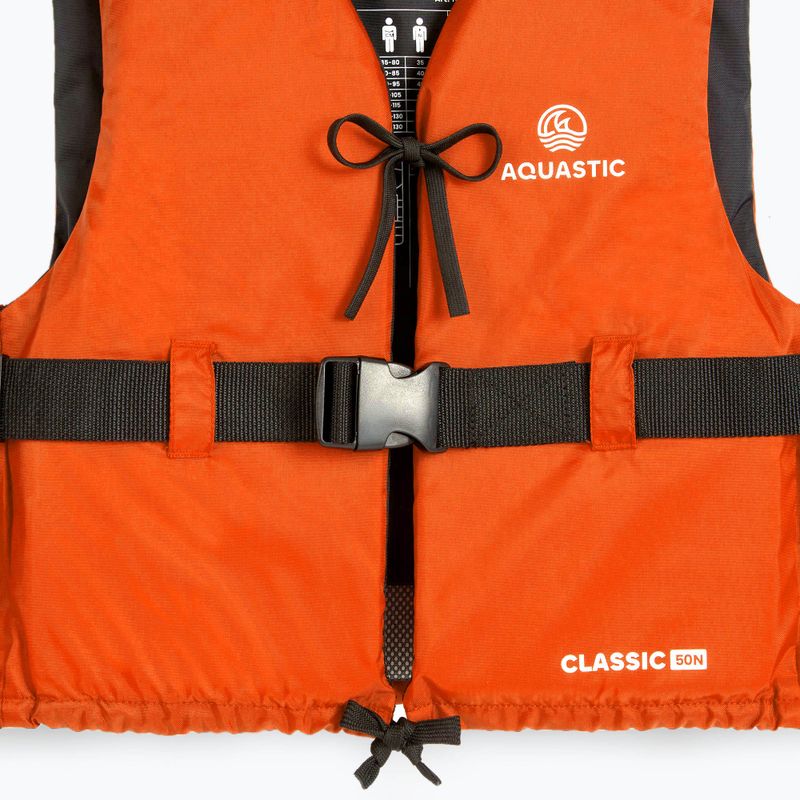 AQUASTIC Classic 50N narancssárga biztonsági mellény 14