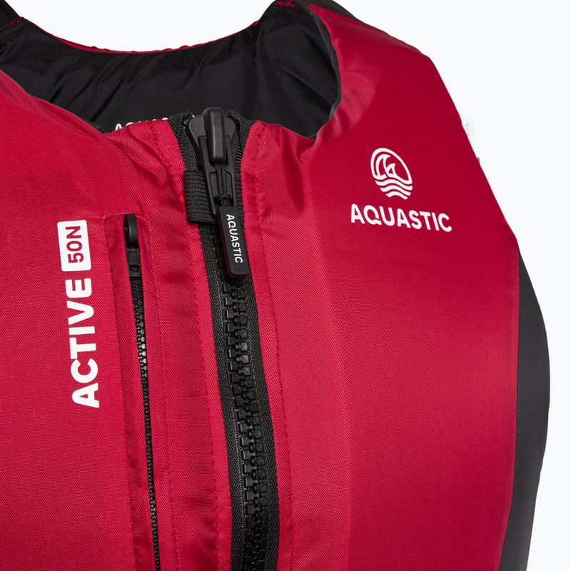 AQUASTIC Active 50N piros biztonsági mellény 3