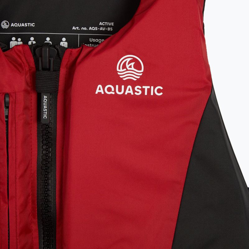 AQUASTIC Active 50N piros biztonsági mellény 3