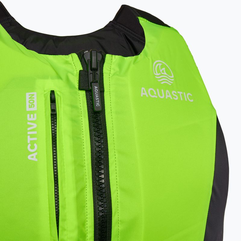 AQUASTIC Active 50N sárga biztonsági mellény 3