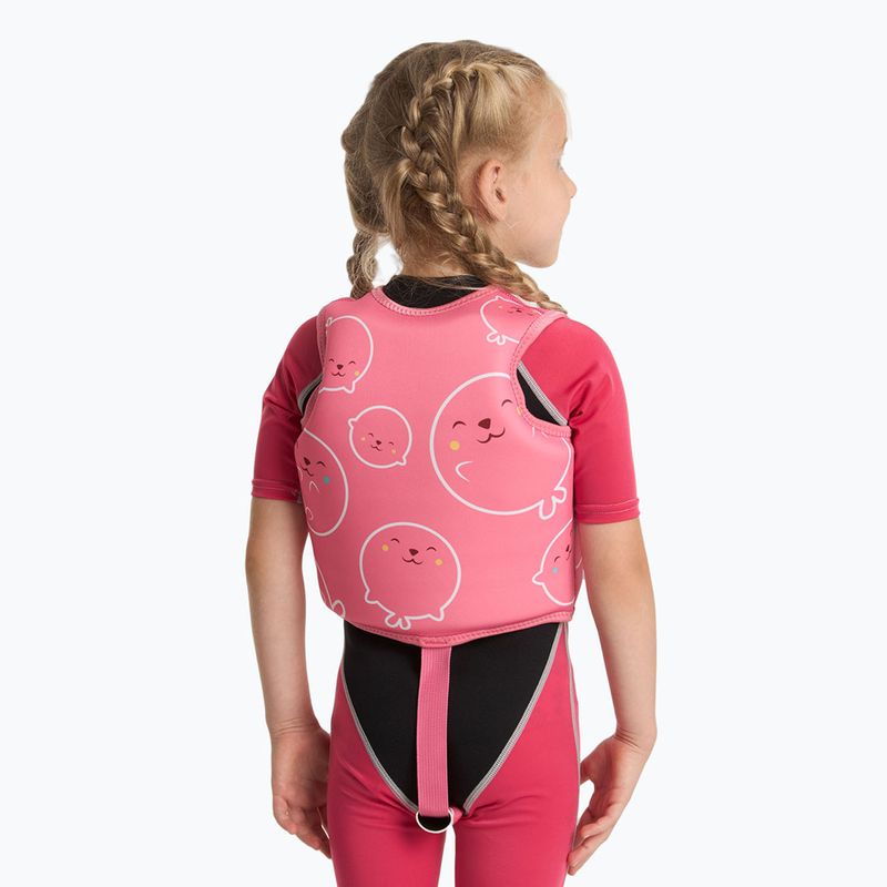 AQUASTIC Junior gyermek úszómellény rózsaszínű 4