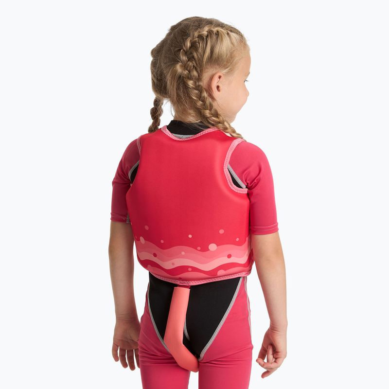 AQUASTIC Junior gyermek biztonsági mellény sötét rózsaszínű 4