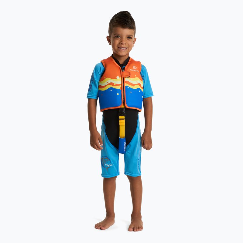 AQUASTIC Junior narancssárga/kék biztonsági mellény 4