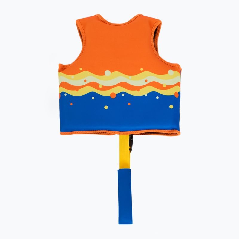 AQUASTIC Junior narancssárga/kék biztonsági mellény 2