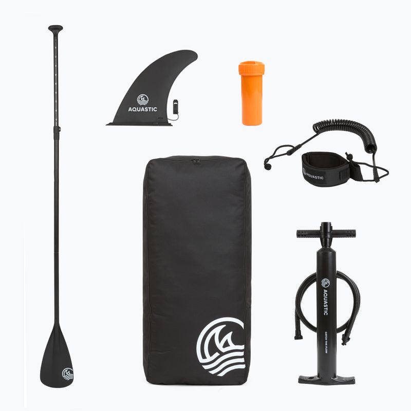 Szett deszka SUP felfújható AQUASTIC Taupo 10'8" allround rózsaszín 17