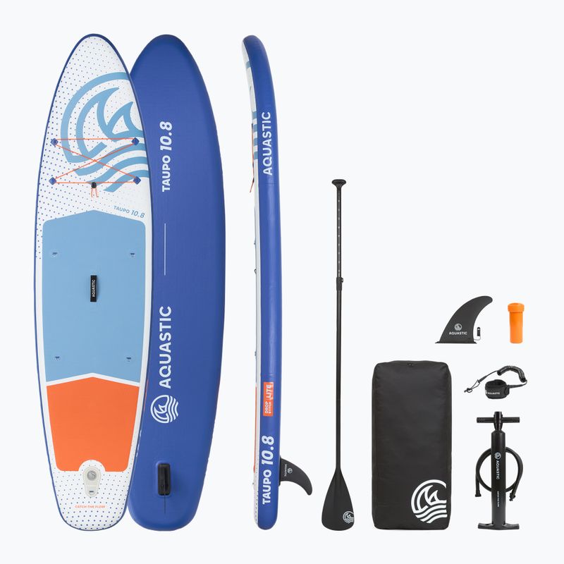 Felfújható SUP deszka szett AQUASTIC Taupo 10'8" allround blue
