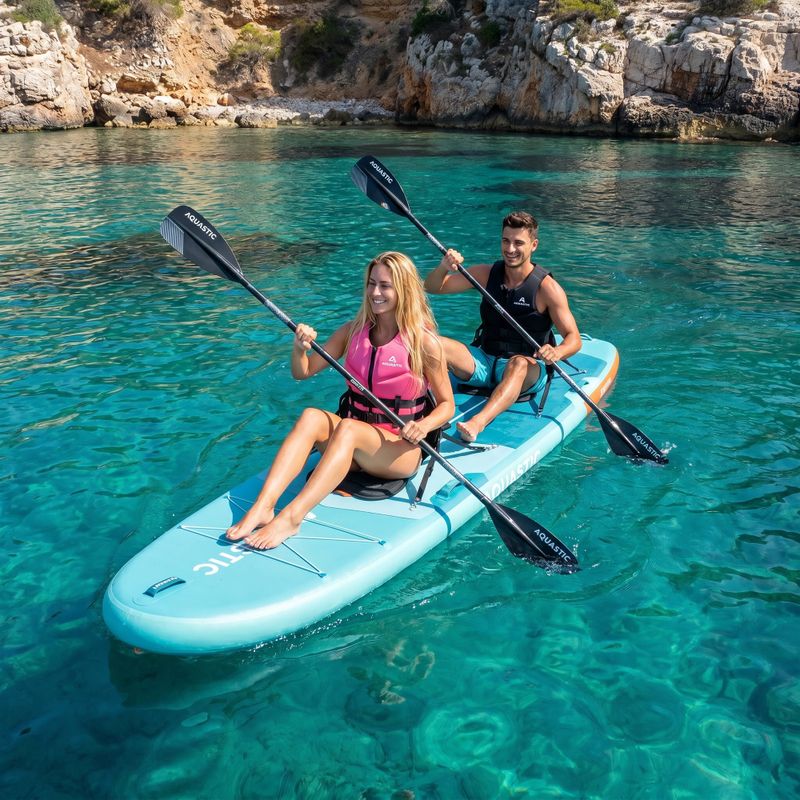 Deszka szett SUP felfújható AQUASTIC Tourer 12'0" 2-os zöld 21