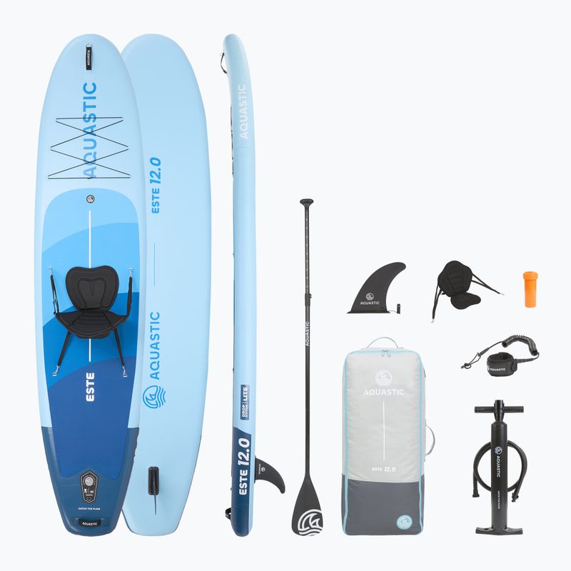 Felfújható SUP deszka szett AQUASTIC This 12'0" blue