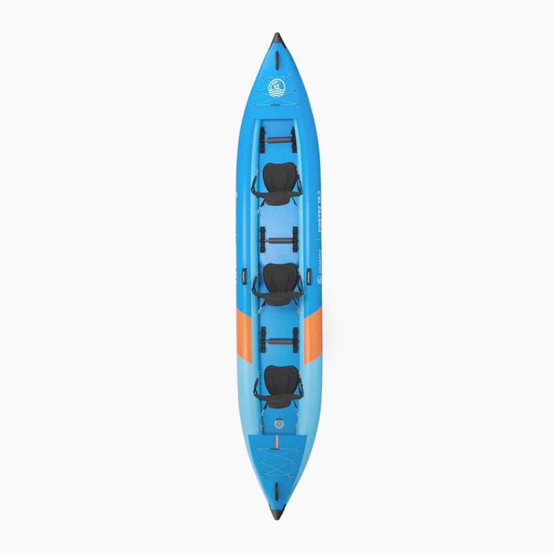 Háromszemélyes felfújható kajak AQUASTIC Cortez 15'7" hybrid blue 3