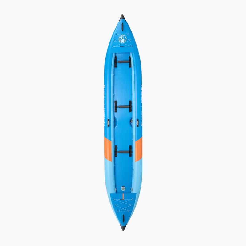 Háromszemélyes felfújható kajak AQUASTIC Cortez 15'7" hybrid blue 4