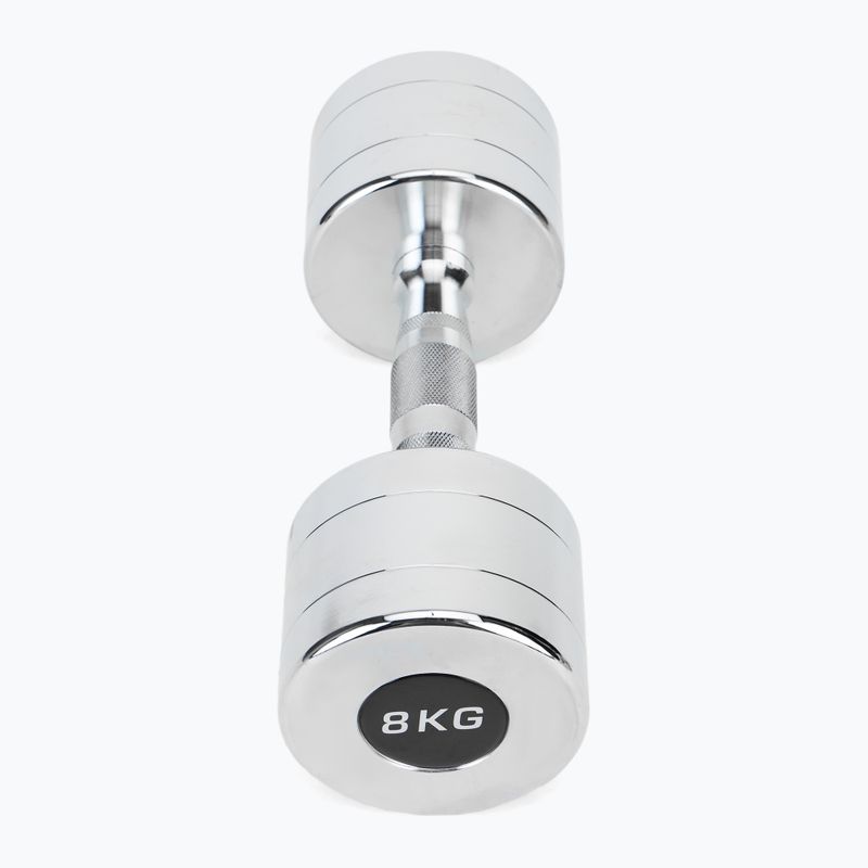 XTREXO króm súlyzók 2x8 kg ezüst 3