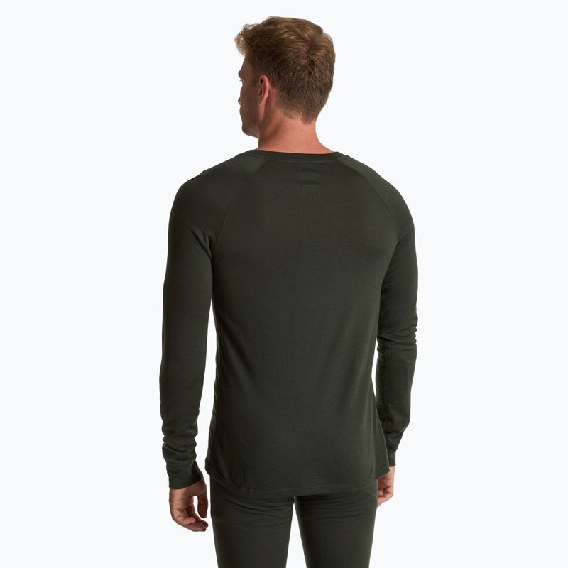 Férfi WOOLCANO Merino 100% termikus fehérnemű szett SET0540 zöld 5