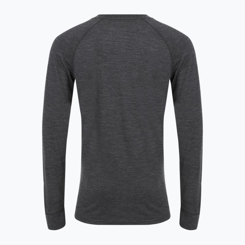 Férfi 100% WOOLCANO MERINO termikus melegítő pulóver TOP0538 szürke 8