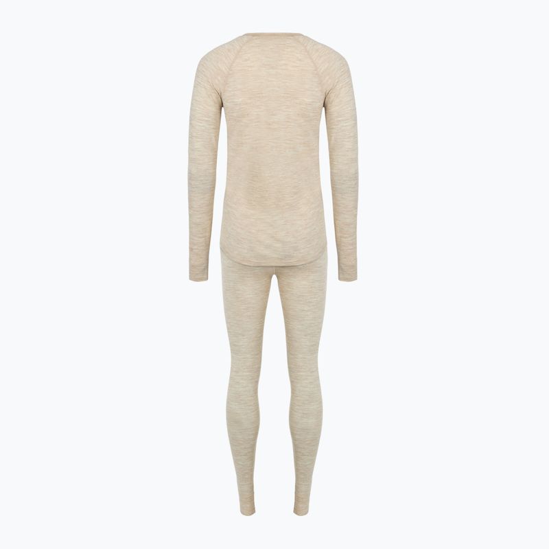 Női WOOLCANO Merino 100% SET0543 thermo fehérnemű szett bézs 11