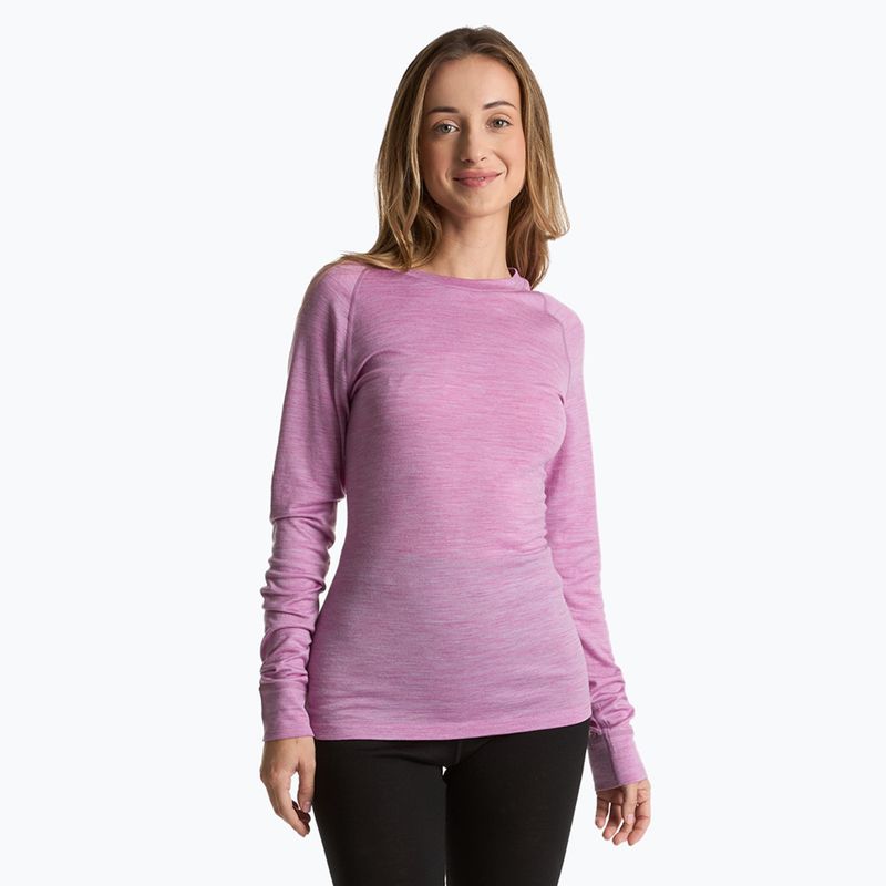 Női thermo pulóver WOOLCANO 100% Merino TOP0541 lila