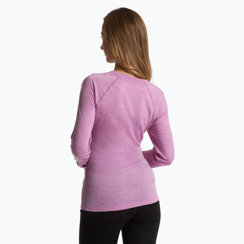 Női thermo pulóver WOOLCANO 100% Merino TOP0541 lila 3
