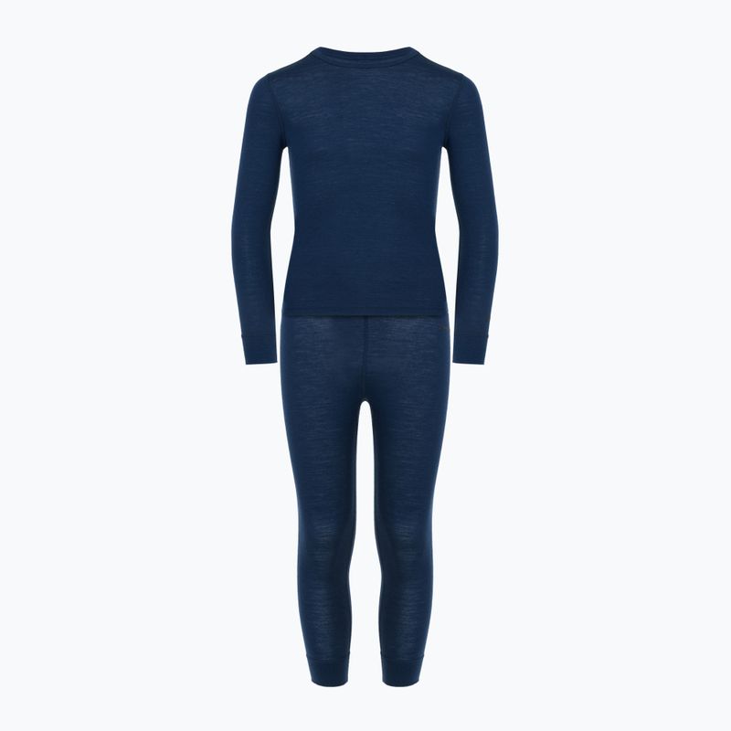 Gyermek termikus fehérnemű szett WOOLCANO Merino 100% SET0683 tengerészkék 2