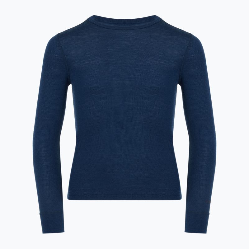 Gyermek termikus fehérnemű szett WOOLCANO Merino 100% SET0683 tengerészkék 4