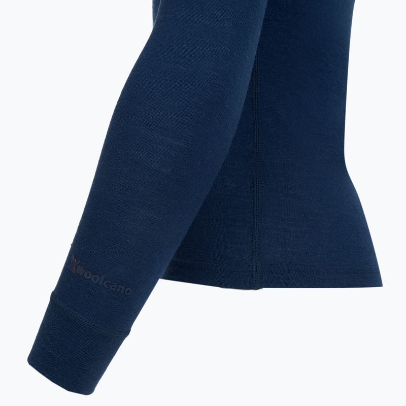 Gyermek termikus fehérnemű szett WOOLCANO Merino 100% SET0683 tengerészkék 6