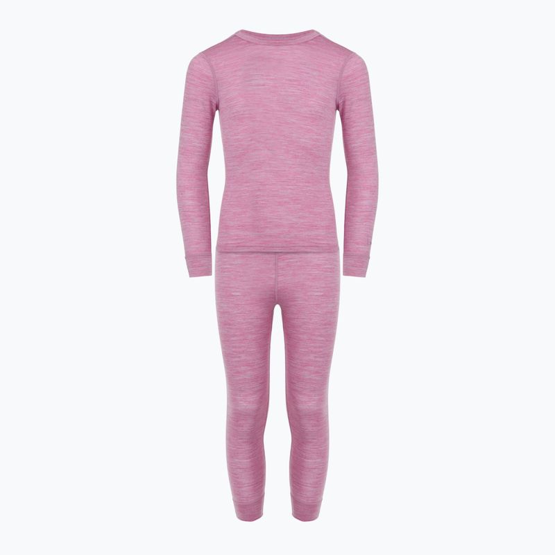 Gyermek termikus fehérnemű szett WOOLCANO Merino 100% SET0683 lila 2