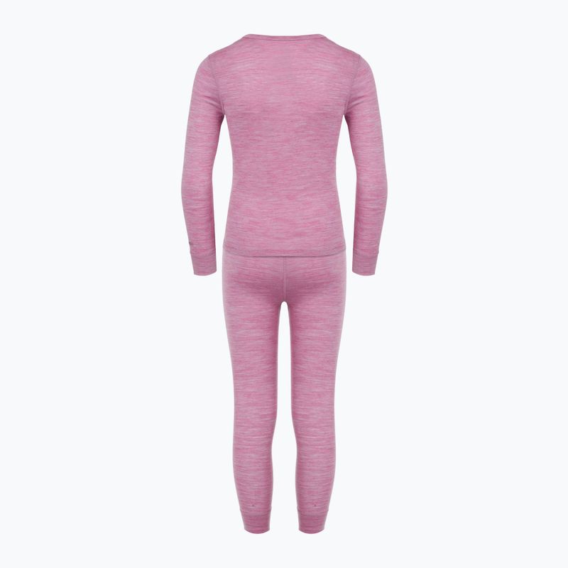 Gyermek termikus fehérnemű szett WOOLCANO Merino 100% SET0683 lila 3