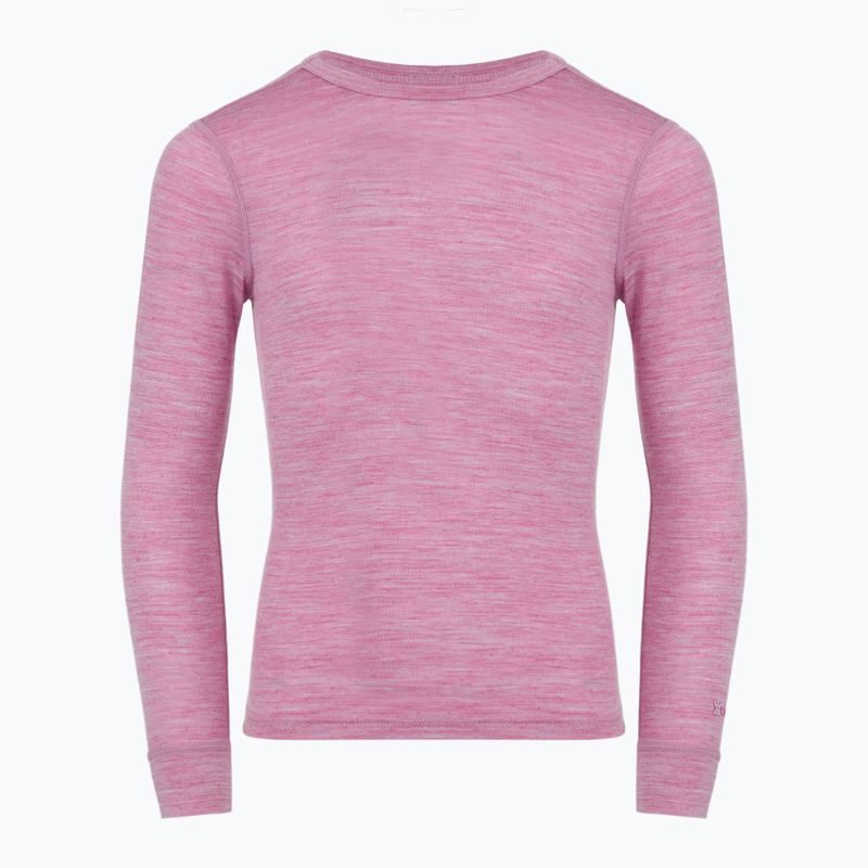 Gyermek termikus fehérnemű szett WOOLCANO Merino 100% SET0683 lila 4