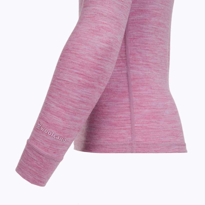 Gyermek termikus fehérnemű szett WOOLCANO Merino 100% SET0683 lila 6