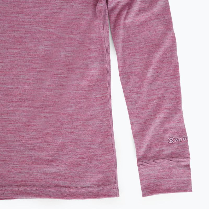 Gyermek termikus fehérnemű szett WOOLCANO Merino 100% SET0683 lila 7