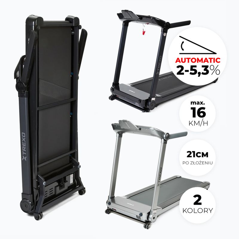 Elektromos futópad XTREXO TXO-X250-B fekete 3