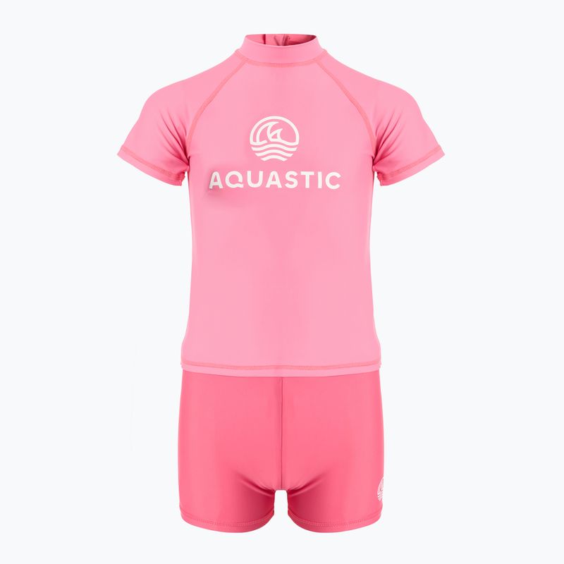 Gyermek úszókészlet AQUASTIC UV 50+ UPF Marimo JRG rózsaszínű 2