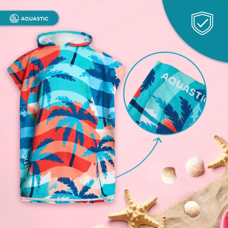 AQUASTIC Sunny JR pálmafás gyermek poncsó 11