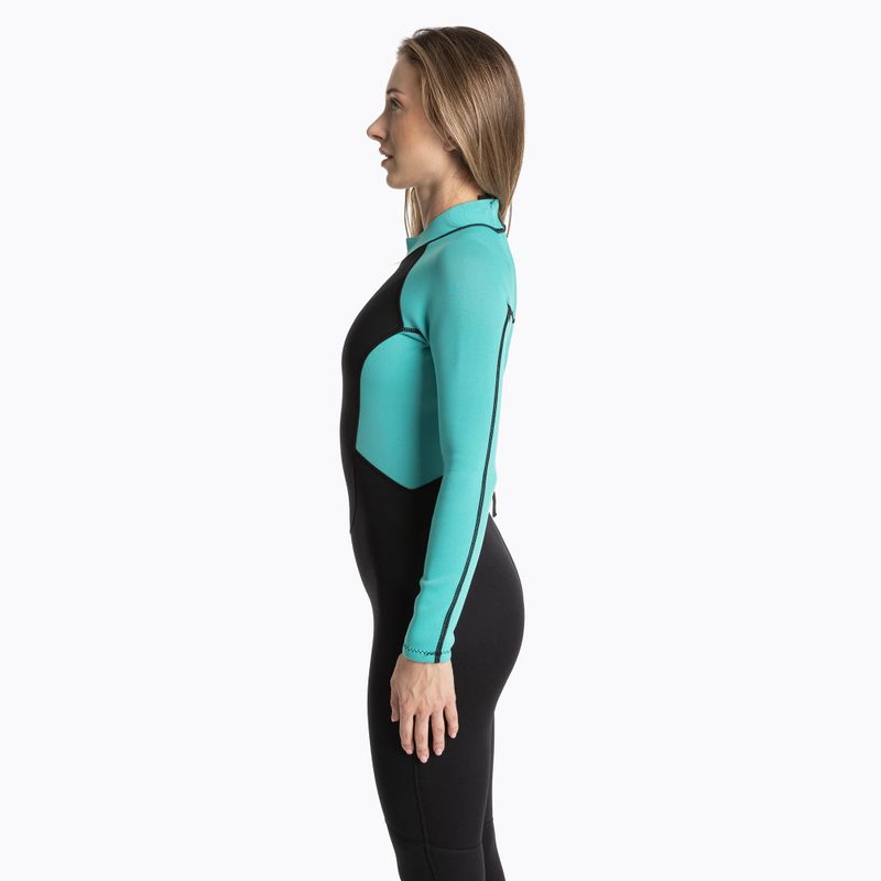 Női úszóruha AQUASTIC Wavey LG WMNS 2 mm fekete/mint 4