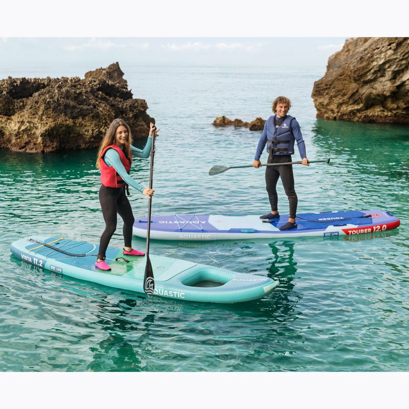 Női úszóruha AQUASTIC Wavey LG WMNS 2 mm fekete/mint 16