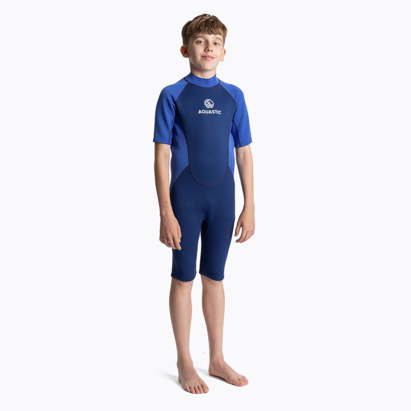 Gyermek úszóhab AQUASTIC Wavey Jrb 2 mm tengerészkék/kék 2