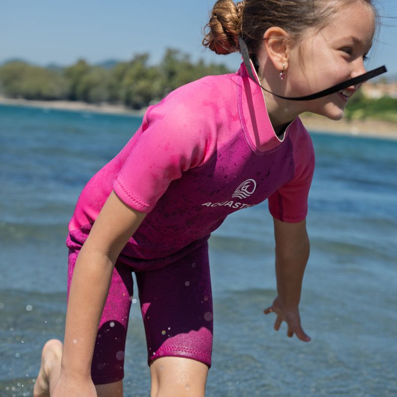 Gyermek úszóhab AQUASTIC Wavey Jrg 2 mm rózsaszínű 13