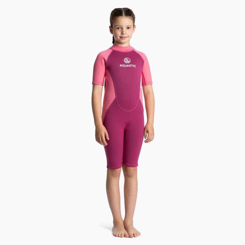 Gyermek úszóhab AQUASTIC Wavey Jrg 2 mm rózsaszínű 2
