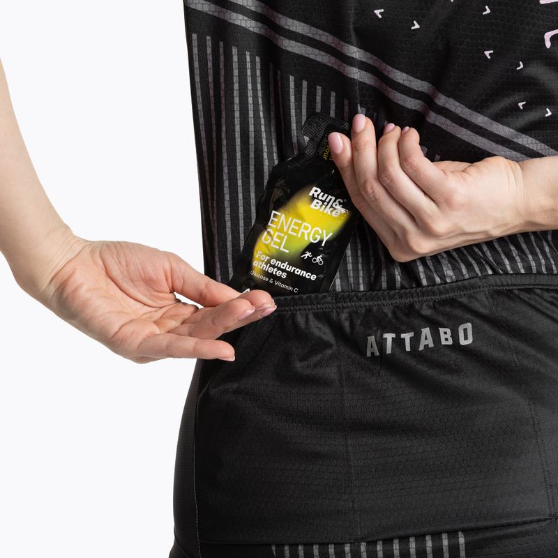 Női kerékpáros mez ATTABO Tevi WMNS fekete/rózsaszín 6