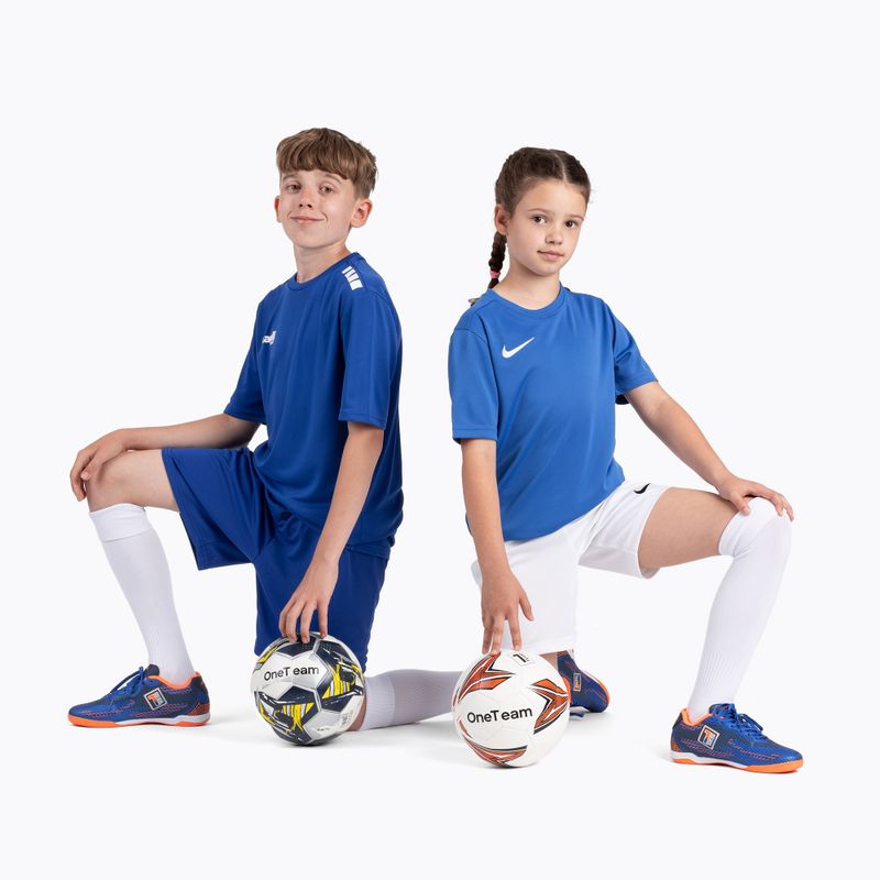 OneTeam Robero Teen IC gyermek labdarúgócipő tengerészkék/narancs színben 13