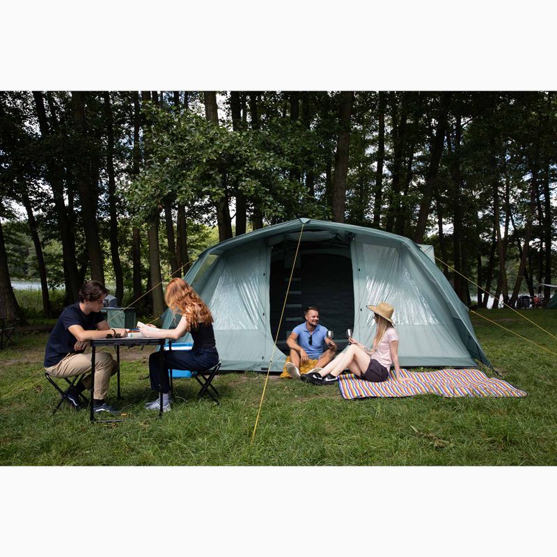Felfújható 6 személyes kempingsátor KADVA AIRcamp 6.24 zöld 27