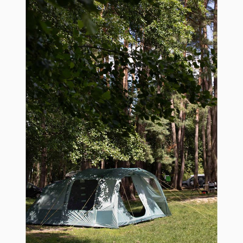 Felfújható 6 személyes kempingsátor KADVA AIRcamp 6.24 zöld 36