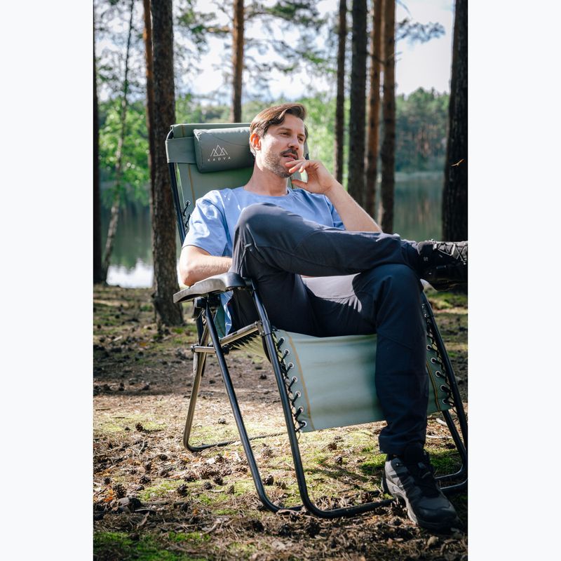 KADVA CAMPchair 2.0 zöld túraszék / napozóágy 4