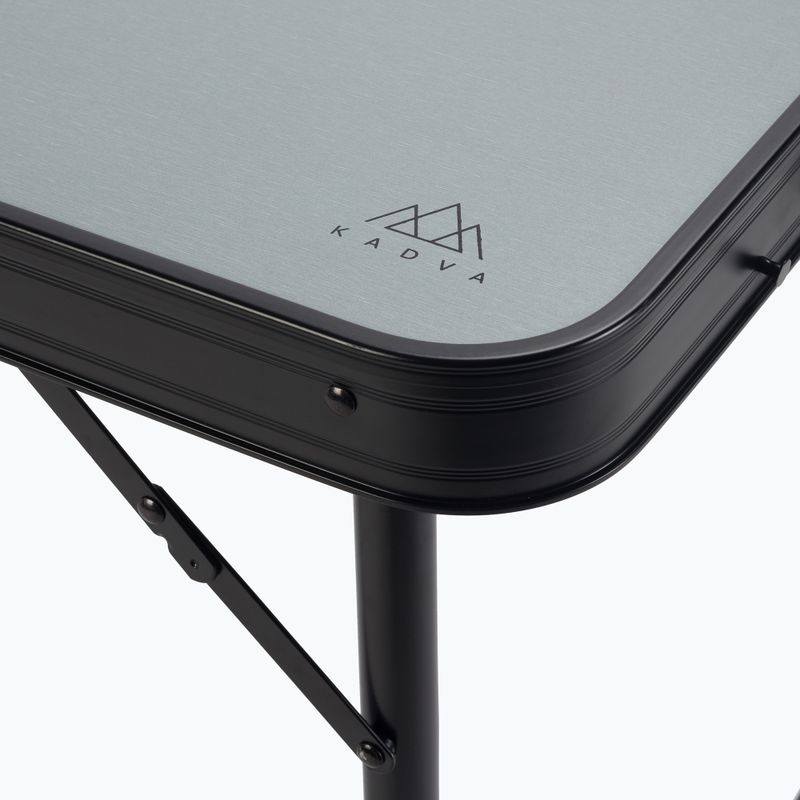 Összecsukható kempingasztal + székek KADVA CAMPtable szett 4-6 fő részére, szürke 11