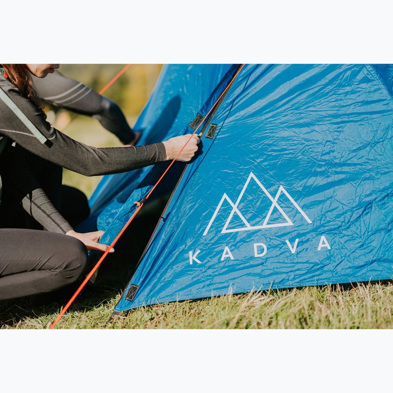 3 személyes KADVA CAMPdome 3 kék kempingsátor 22