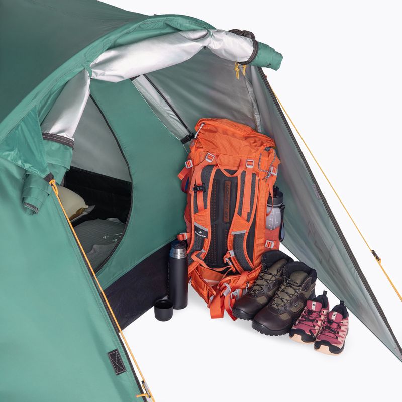 3 személyes KADVA CAMPdome 3 zöld kempingsátor 22