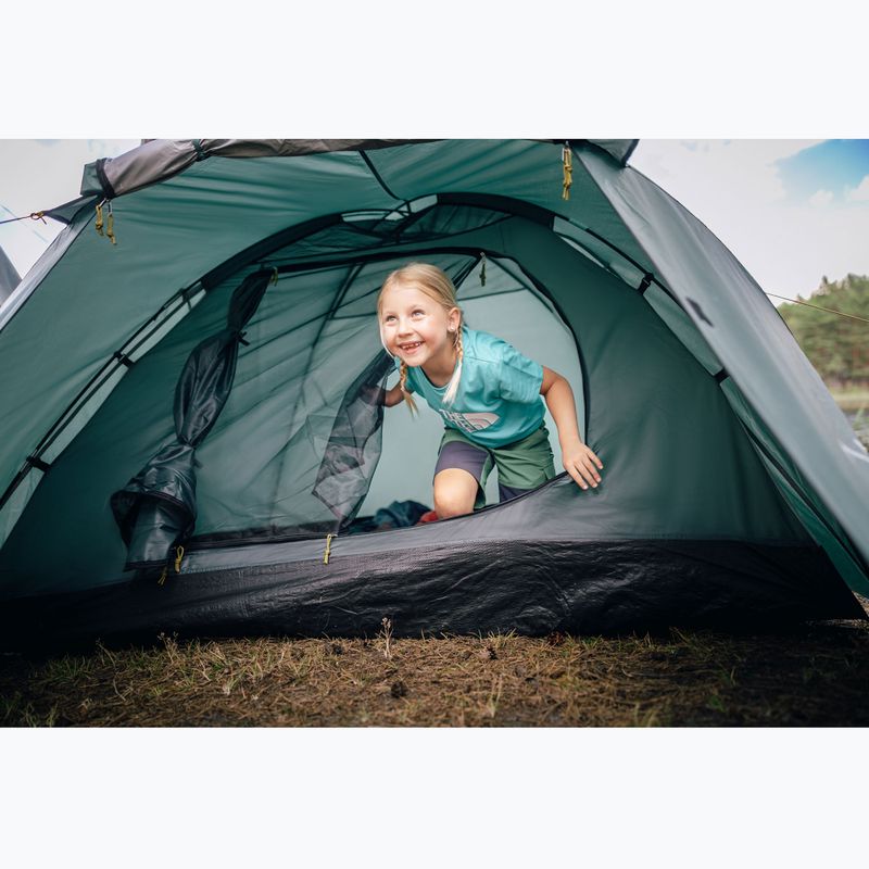 3 személyes KADVA CAMPdome 3 zöld kempingsátor 4